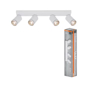   OSRAM PULSE mennyezeti / fali állítható spot lámpa 4 fejes, beltéri, fehér, 4 × GU10, alumínium és acél és PC, IP20, hossz: 490 mm ( 4099854587993 )