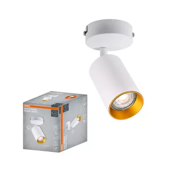   OSRAM ETERNAL mennyezeti / fali állítható kerek spot lámpa 1 fejes, beltéri, arany, fehér, GU10, alumínium és acél, IP20, hossz: 152 mm ( 4099854588235 )