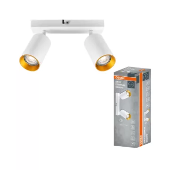   OSRAM ETERNAL mennyezeti / fali állítható spot lámpa 2 fejes, beltéri, arany, fehér, 2 × GU10, alumínium és acél, IP20, hossz: 210 mm ( 4099854588303 )
