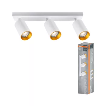   OSRAM ETERNAL mennyezeti / fali állítható spot lámpa 3 fejes, beltéri, arany, fehér, 3 × GU10, alumínium és acél, IP20, hossz: 371 mm ( 4099854588327 )