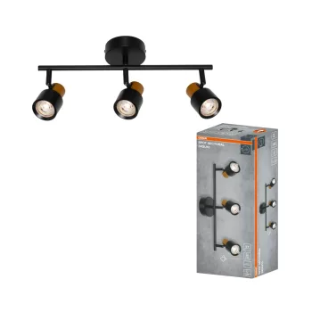   OSRAM SECTORAL mennyezeti / fali állítható spot lámpa 3 fejes, beltéri, arany, fekete, 3 × GU10, alumínium és acél, IP20, hossz: 420 mm ( 4099854588822 )