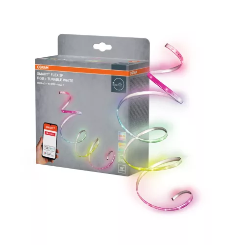OSRAM SMART+ Zigbee LED szalag RGBW, beltéri, fehér, 700 lm, 11 W, 2000–6500 K, műanyag, IP20, hossz: 1800 mm, dimmelhető ( 4099854593062 )