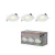 OSRAM beépíthető LED spot lámpa, beltéri, fehér, 220 lm, 4,9 W, 2700 K, alumínium és műanyag, IP20, átmérő: 85 mm, hossz: 27,5 mm, 3 db-os szett ( 4099854595530 )