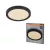 OSRAM Orbis Quickfix kerek LED mennyezeti lámpa, beltéri, fekete, 2100 lm, 20 W, 3000 K, fém és ABS, IP20, átmérő: 245 mm, kattintásos dimmelhető (Touch DIM) ( 4099854604126 )