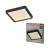 OSRAM Orbis Quickfix négyszögletes LED mennyezeti lámpa, beltéri, fekete, 1200 lm, 16 W, 3000 K, fém és ABS, IP20, méret: 195 × 195 mm, kattintásos dimmelhető (Touch DIM) ( 4099854604645 )