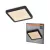 OSRAM Orbis Quickfix négyszögletes LED mennyezeti lámpa, beltéri, fekete, 2100 lm, 20 W, 3000 K, fém és ABS, IP20, méret: 245 × 245 mm, kattintásos dimmelhető (Touch DIM) ( 4099854604829 )