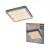 OSRAM Orbis Quickfix négyszögletes LED mennyezeti lámpa, beltéri, ezüst, 2100 lm, 20 W, 3000 K, fém és ABS, IP20, méret: 245 × 245 mm, kattintásos dimmelhető (Touch DIM) ( 4099854604867 )