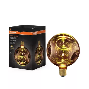 OSRAM DECOR LED izzó, elektro üveg, E27 foglalat, 3,5W, 300lm, 2700K meleg fehér fény, 150mm méret