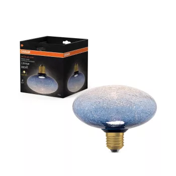 OSRAM DECOR LED izzó, repedezett üveg búra, E27, 3,5W, 300lm, 2700K meleg fehér, 150mm, 116mm hosszú