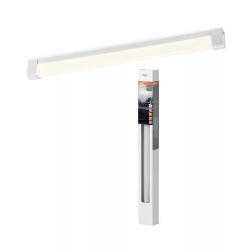 OSRAM lineáris mennyezeti / fali armatúra fedéllel és cserélhető LED fénycsővel, T8 / G13 foglalattal, beltéri, fehér, 750 lm, 8 W, 4000 K, G13, fém, IP20, hossz: 620 mm ( 4099854609084 )