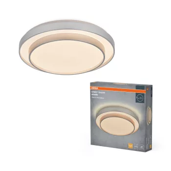   OSRAM Orbis Razon kerek LED mennyezeti lámpa, beltéri, ezüst, 2000 lm, 36 W, 3000 K, fém, IP20, átmérő: 485 mm ( 4099854617867 )