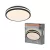 OSRAM Orbis Caleb kerek LED mennyezeti lámpa, beltéri, fekete, 1000 lm, 16 W, 3000 K, fém, IP20, átmérő: 295 mm ( 4099854617904 )