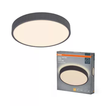   OSRAM Orbis Matteo kerek LED mennyezeti lámpa, beltéri, szürke, 2000 lm, 36 W, 3000 K, fém, IP20, átmérő: 490 mm, kattintásos dimmelhető ( 4099854618147 )