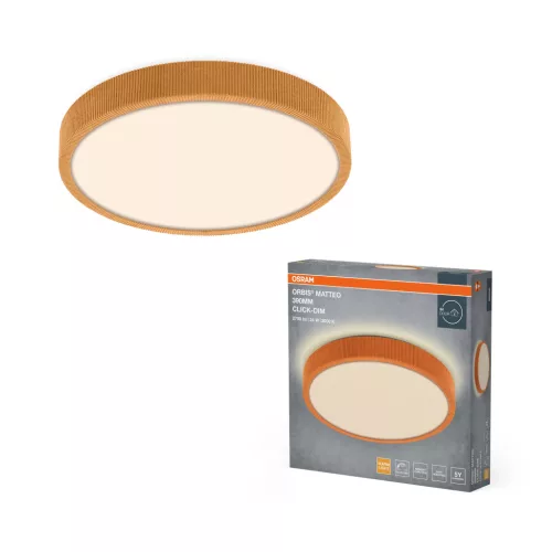 OSRAM Orbis Matteo kerek LED mennyezeti lámpa, beltéri, narancs, 1450 lm, 24 W, 3000 K, fém, IP20, átmérő: 390 mm, kattintásos dimmelhető ( 4099854618222 )