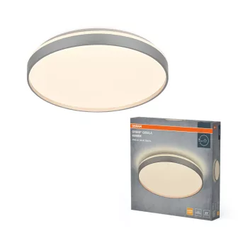   OSRAM Orbis Gisela kerek LED mennyezeti lámpa, beltéri, ezüst, 2000 lm, 36 W, 3000 K, fém, IP20, átmérő: 485 mm ( 4099854618321 )
