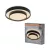 OSRAM Orbis Razon kerek LED mennyezeti lámpa, beltéri, fekete, 1000 lm, 16 W, 3000 K, fém, IP20, átmérő: 295 mm ( 4099854624827 )