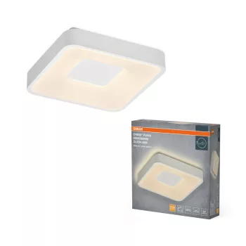   OSRAM Orbis Piana kerek LED mennyezeti lámpa, beltéri, fehér, 1000 lm, 16 W, 3000 K, fém, IP20, magasság: 290 mm, kattintásos dimmelhető ( 4099854626401 )