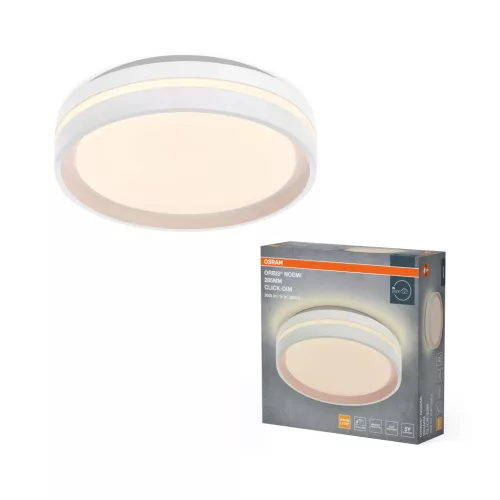 OSRAM Orbis Noemi kerek LED mennyezeti lámpa, beltéri, fehér, 1000 lm, 16 W, 3000 K, fém, IP20, átmérő: 285 mm, kattintásos dimmelhető ( 4099854626562 )