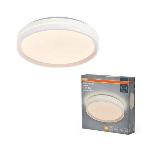 OSRAM Orbis Noemi kerek LED mennyezeti lámpa, beltéri, fehér, 1450 lm, 24 W, 3000 K, fém, IP20, átmérő: 390 mm, kattintásos dimmelhető ( 4099854626609 )