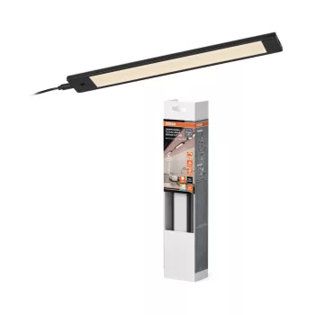   OSRAM Undercabinet lapos LED bútor alatti pultmegvilágító, beltéri, fekete, 150 lm, 4,2 W, 2700–4000–5000 K, alumínium és ABS, IP20, hossz: 300 mm, dimmelhető ( 4099854628078 )