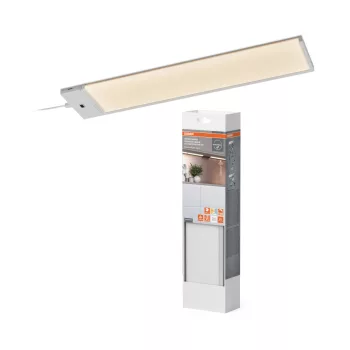   OSRAM Undercabinet LED bútor alatti pultmegvilágító, kezdő készlet, beltéri, fehér, 380 lm, 5,3 W, 2700–4000 K, alumínium és PMMA, IP20, hossz: 360 mm, dimmelhető ( 4099854628160 )