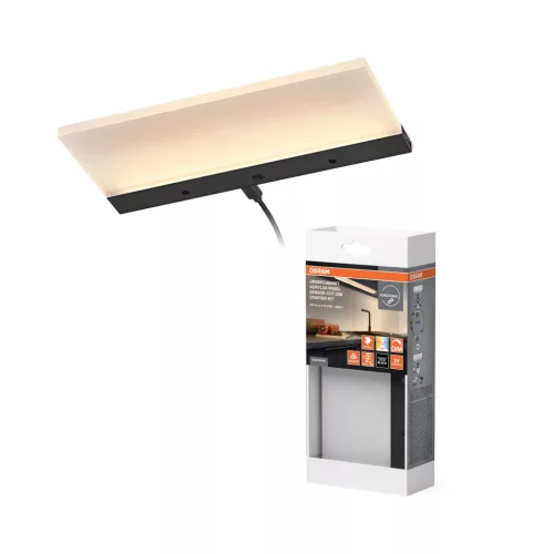 OSRAM pultmegvilágító beltéri LED panel, 5,4W, 2700–4000K állítható, 300lm, IP20, fekete