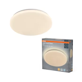  OSRAM Orbis Ghost kerek LED mennyezeti lámpa, beltéri, fehér, 3200 lm, 40 W, 2700 K / 4000 K / 6500 K, acél és akril, IP20, átmérő: 380 mm ( 4099854659003 )