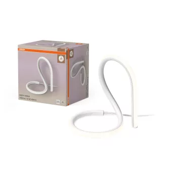   OSRAM Dekor Csomó LED asztali lámpa, beltéri, fehér, 700 lm, 12 W, 4000 K, alumínium és acél, IP20, magasság: 180 mm ( 4099854659126 )