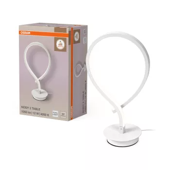   OSRAM Dekor Csomó LED asztali lámpa, beltéri, fehér, 700 lm, 12 W, 4000 K, alumínium és acél, IP20, magasság: 335 mm ( 4099854659188 )