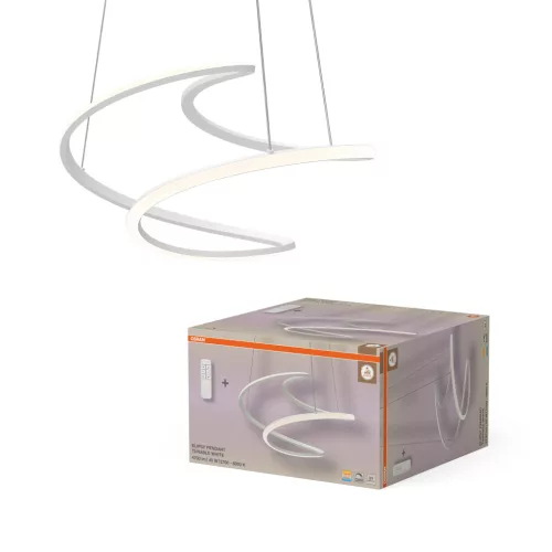OSRAM Dekor Ellipszis LED függő lámpa, beltéri, fehér, 3100 lm, 40 W, 2700–6000 K, alumínium és acél, IP20, átmérő: 500 mm, hossz: 2300 mm, dimmelhető ( 4099854659256 )