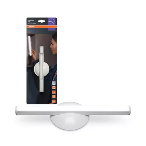 OSRAM LEDstixx® USB tölthető hordozható LED éjszakai segédfény IP44 kültéri, kültéri, ezüst, 150 lm, 3 W, 4000 K, alumínium, IP44, hossz: 206 mm ( 4099854668715 )