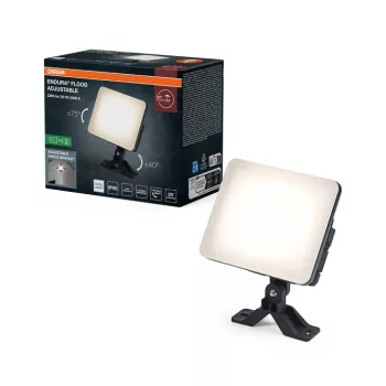 OSRAM ENDURA kültéri LED reflektor, 20W, 4000K természetes fehér, 1700lm, IP65, fekete