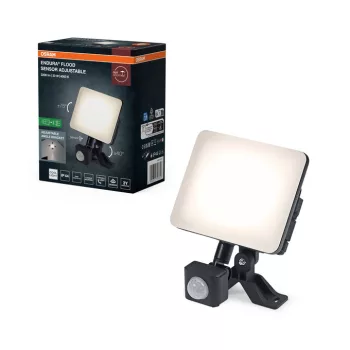 OSRAM ENDURA kültéri LED reflektor, 20W, 4000K természetes fehér, 1700lm, IP44, fekete