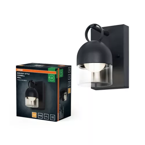 OSRAM Endura Style Cowbell IP65 fali sötétszürke, 6W 450lm 3000K, alumínium üveg, kültéri