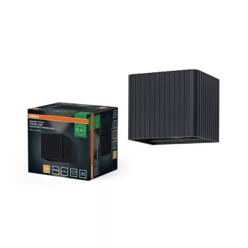 OSRAM Endura Style Striped Cube fali lámpa, sötétszürke, 15W 330lm 3000K, IP65, állítható sugár