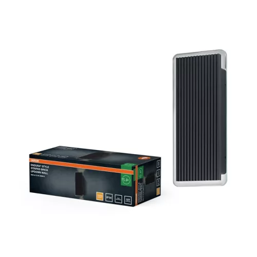 OSRAM Endura Style Striped Brick fali lámpa up/down, sötétszürke, 6W 480lm 3000K, IP54, alumínium