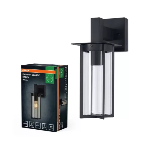 OSRAM Endura Classic Hagen Wall fali sötétszürke, E27 foglalat, IP44 kültéri, acél ház