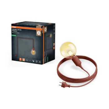  OSRAM ENDURA® hordozható függőlámpa kábellel, kültéri, barna, 220 lm, 2,5 W, 2400 K, alumínium, IP44, kábelhossz: 5 m, dimmelhető ( 4099854724350 )