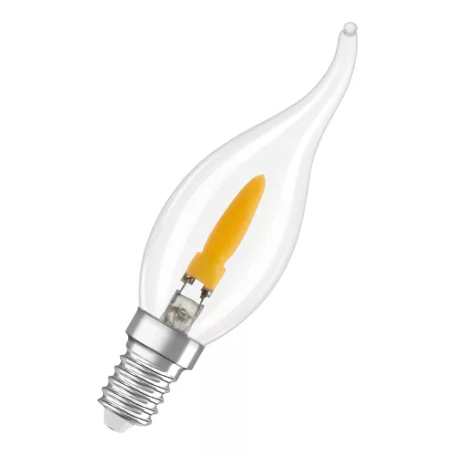 OSRAM Star LED izzó gyertya forma, üveg búra, E14 foglalat, 1W, 20lm, 1800K extra meleg fehér