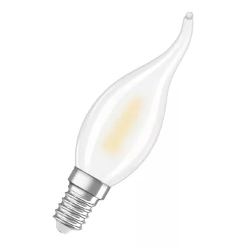 OSRAM Star LED izzó gyertya forma, matt búra, E14 foglalat, 1W, 20lm, 1800K extra meleg fehér