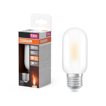OSRAM Star LED rúd izzó, cső forma, matt búra, E27 foglalat, 1W, 20lm, 1800K extra meleg fehér