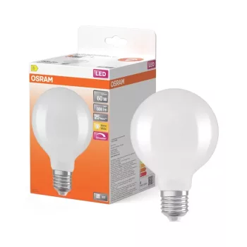 OSRAM Superstar dimmelhető LED globe izzó, gömb forma, matt, E27 foglalat, 5,9W, 2700K, 806lm
