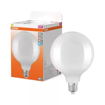 OSRAM Star LED globe izzó, matt plasztik búra, E27 foglalat, 17W, 6500K, 2452lm, hideg fehér