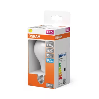 OSRAM Star LED izzó, E27 foglalat, 17W, 6500K hideg fehér, 2452lm, fehér, prémium világítás
