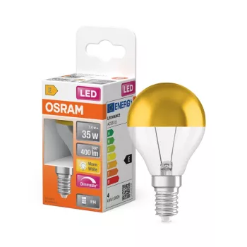 OSRAM Superstar LED izzó, E14 foglalat, 3,4W, 2700K meleg fehér, 400lm, fehér, prémium világítás
