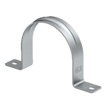   Obo Bettermann 1017837 - 605 20 ALU - Rögzítőbilincs két rögzítő füllel 20mm