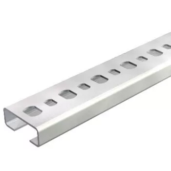   Obo Bettermann 1108123 - CL2510P2000FS - Profilsín perforált, nútszélesség 11 mm 2000x25x10 szalaghorganyzott, DIN EN 10346