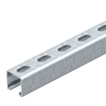   Obo Bettermann 1122517 - MS4141P0300FT - Profilsín perforált, nútszélesség 22 mm 300x41x41 merítetten tűzihorganyzott, DIN EN ISO 1461