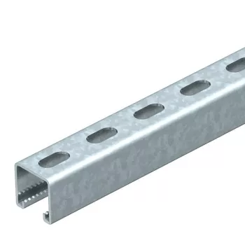  Obo Bettermann 1122525 - MS4141P0400FT - Profilsín perforált, nútszélesség 22 mm 400x41x41 merítetten tűzihorganyzott, DIN EN ISO 1461