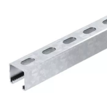   Obo Bettermann 1122622 - MS4141P3000FT - Profilsín perforált, nútszélesség 22 mm 3000x41x41 merítetten tűzihorganyzott, DIN EN ISO 1461 .